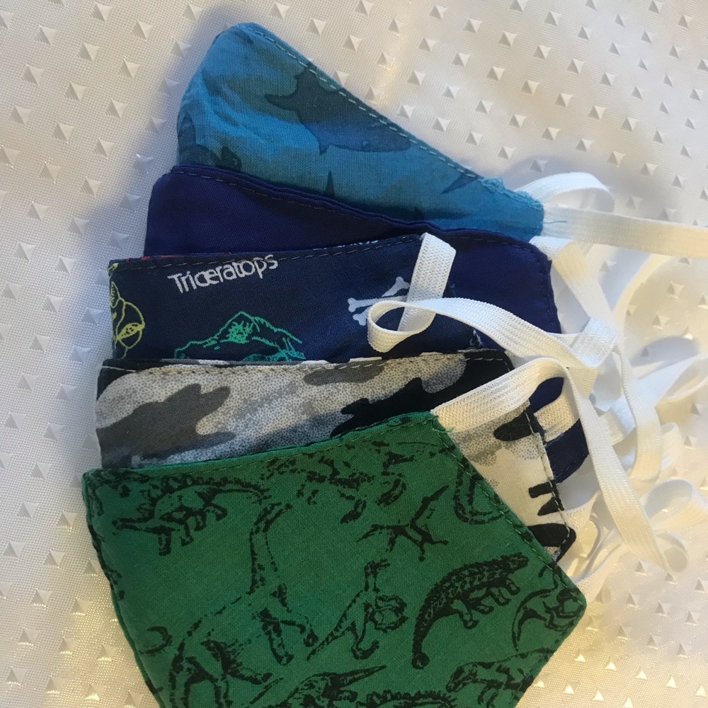 Boys (5) Pack Of Cotton Face Mask
